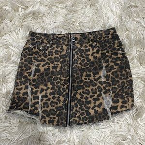 Somewhere in LA Cheetah Skirt